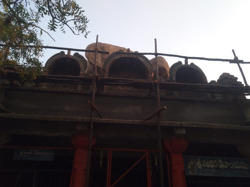 Temple in sunset
